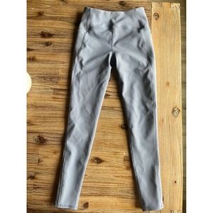 Zella Girl Ribbed High Waist Leggings with Pockets Large 10 12